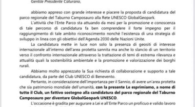Il Club per l’UNESCO Benevento a sostegno della candidatura GlobalGeoPark